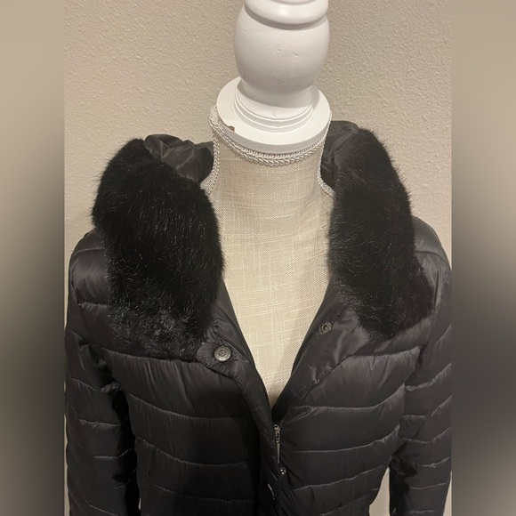 Laundry by Shelli Segal black puffer coat - Picture 4 of 6